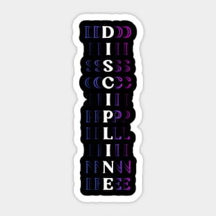 Colorful Discipline Christian Design Sticker